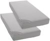 OTTO home Spannbettlaken PHYSALIS Comfort 100% Baumwolle, 150 g/m², Jersey, Gummizug: rundum, (2 Stück), Bettlaken bis 20 cm Matratzenhöhe, weich, bügelfrei, optimaler Sitz Bild 2