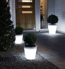 Beleuchteter Pflanzkübel 2er Set Outdoor LED Blumentopf Ø 37cm Terrassenleuchten Bild 5