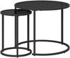 vidaXL Kaffeetisch Set 2 pcs 55 x 55 x 45 cm Stahl 42026685 Bild 2