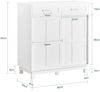 SoBuy FSB84-W Sideboard, MDF, Lackiert, Weiß, 80 x 85 x 40 cm Bild 3