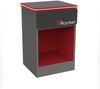 X Rocker Carbon-Tek Gaming Nachttisch mit LED-Beleuchtung & Wireless Charging Ladepad - grau/rot Bild 5