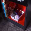 X Rocker Carbon-Tek Gaming Nachttisch mit LED-Beleuchtung & Wireless Charging Ladepad - grau/rot Bild 3