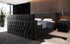 Boxspringbett Vulnero mit TV Lift und Stauraum (2 Schubladen) 160x200 Schwarz H2 (bis 70kg) Bild 4
