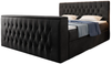 Boxspringbett Vulnero mit TV Lift und Stauraum (2 Schubladen) 160x200 Schwarz H2 (bis 70kg) Bild 1