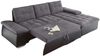 Bega Ecksofa R JAKARTA mit Schlaffunktion schwarz anthrazit Bild 4