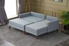 Eckschlafsofa, 'Bella', 85 x 140 x 205, Blau Bild 5