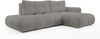 AX LIVING Ecksofa mit Schlaffunktion Hosio 288 cm in modernem Grau Rechts Bild 3