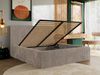 MKS Möbel 'Tiliano Classic' Polsterbett mit Stauraum, Cordstoff, Hellbraun, 200 x 200 cm, Multipocket | H3 - mittelfest Bild 3