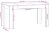 vidaXL Esstisch Schwarz 140x74,5x76 cm Holzwerkstoff 804203 Bild 5