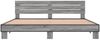 vidaXL Bettgestell Grau Sonoma 200x200 cm Holzwerkstoff und Metall 3280130 Bild 4