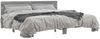 vidaXL Bettgestell Grau Sonoma 200x200 cm Holzwerkstoff und Metall 3280130 Bild 2