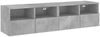 vidaXL TV-Wandschränke 2 Stk. Betongrau 60x30x30 cm Holzwerkstoff 836861 Bild 2