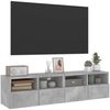 vidaXL TV-Wandschränke 2 Stk. Betongrau 60x30x30 cm Holzwerkstoff 836861 Bild 5