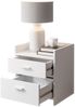 Nachtkommode >Canaan< in Weiß - 38x51x35cm (BxHxT) Bild 2