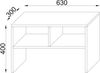VCM Beistelltisch & Couchtisch Nachto 911094 Buche H. 40 x B. 63 x T. 30 cm Bild 4