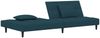 vidaXL Schlafsofa 2-Sitzer mit 2 Kissen Blau Samt 375806 Bild 4