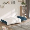 vidaXL Schlafsofa 2-Sitzer mit 2 Kissen Blau Samt 375806 Bild 3