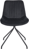 Esszimmerstuhl 2er Set NAVASOTA Samtstoff Schwarz Bild 5