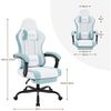 Woltu Gaming-Stuhl (1 St), mit Massagefunktion, ergonomisch, 150 kg, Netzstoff Bild 2
