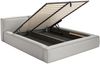 Selsey 'Tilves Slim'Polsterbett 160x200 mit Bettkasten und Lattenrost, Chenille, hellgrau Bild 4
