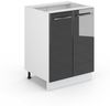 Midischrank Fame-Line Anthrazit Hochglanz 60 x 82 cm ohne Arbeitsplatte Vicco Bild 5