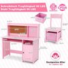 Kinderschreibtisch Holz Kinder Schreibtisch Stuhl Rosa Wein Multifunktional Bild 3