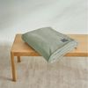 s.Oliver 'Oro' Wohndecke, flauschig, warm & waschbar, Polyester salbei, 150x200 cm Bild 3