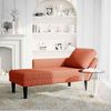 vidaXL Chaiselongue mit Kissen Rot-orange Cordstoff 4009822 Bild 2