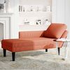 vidaXL Chaiselongue mit Kissen Rot-orange Cordstoff 4009822 Bild 3