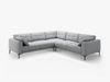Micadoni Ecksofa Bemy 5-Sitzer Samt Grau Bild 2