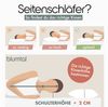 Blumtal Nackenkissen Nackenstützkissen aus Memory Foam, Oeko-TEX® Zertifiziert, Ergonomisches Kopfkissen mit Waschbarem Bezug Bild 3