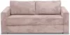 Vente-unique - LORETO Sofa SamtStoff Puderrosa - B 223 cm95 cm x H 90 cm x L 215 cm Bild 2