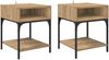 vidaXL Nachttisch 2 pcs Artisan-Eiche 40 x 40 x 50 cm Holzwerkstoff 881815 Bild 2