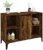 vidaXL Waschbeckenunterschrank Räuchereiche 80x33x60 cm Holzwerkstoff 821297 Bild 4
