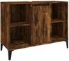 vidaXL Waschbeckenunterschrank Räuchereiche 80x33x60 cm Holzwerkstoff 821297 Bild 2