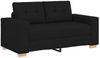 vidaXL Zweisitzer-Sofa Schwarz 160x77x82 cm Stoff 4105070 Bild 2