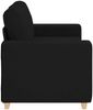 vidaXL Zweisitzer-Sofa Schwarz 160x77x82 cm Stoff 4105070 Bild 5