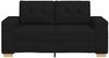 vidaXL Zweisitzer-Sofa Schwarz 160x77x82 cm Stoff 4105070 Bild 4