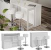 Bartisch-Set Dominic Weiß 116 x 37 cm mit 2 Barhockern Vicco Bild 2