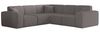 Ecksofa Designersofa CELES PREMIUM Stoff Ascot Bukla Taupe Seite Universal Bild 4