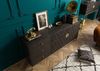 Sideboard Mango 180x40x77 grau geölt DIAMOND #110 Bild 2