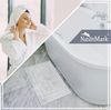 2er Pack Badvorleger Badematte | Premium Qualität | 100% Baumwolle | 50x80 cm | Duschvorleger Duschmatte Doppelpack | Farbe: Natur/Creme Bild 3