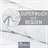 2er Pack Badvorleger Badematte | Premium Qualität | 100% Baumwolle | 50x80 cm | Duschvorleger Duschmatte Doppelpack | Farbe: Natur/Creme Bild 2