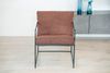 Dmora Sessel Appare, Sessel mit Bouclé-Stoff bezogen, gepolsterter Stuhl, Sitz mit Metallarmlehnen, 61x67h75 cm, Braun Bild 4