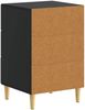 vidaXL Nachttisch Schwarz 43 x 39,5 x 66,5 cm Holzwerkstoff 895016 Bild 5