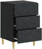 vidaXL Nachttisch Schwarz 43 x 39,5 x 66,5 cm Holzwerkstoff 895016 Bild 2