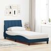 vidaXL Bett mit Matratze "Hanko" Blau 80x200 cm Stoff 3310495 Bild 3