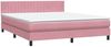 vidaXL Boxspringbett mit Matratze & LED Rosa 180x210 cm Samt 3317090 Bild 5
