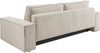 Home affaire 3-Sitzer SHERWOOD Schlafsofa (257cm) Cord, Samtvelours, Vintage-Lederoptik, Schlaffunktion mit Bettkasten (ca. 136/200cm) Bild 4