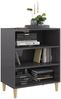vidaXL Sideboard Hochglanz-Grau 57 x 35 x 70 cm Spanplatte [806057] Bild 3